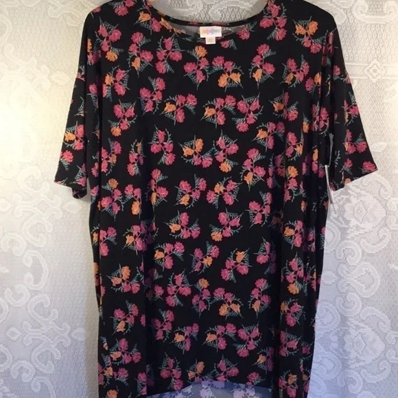 NEW! Short Sleeve Oversized Floral LuLaRoe Irma size XS - Picture 4 of 7
